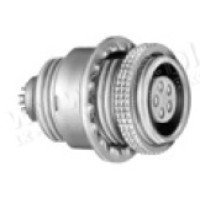 ESG.00.302.CLL - Панельний багатоконтактний роз'єм гніздо, кріплення різьблення/2 гайки, серія B