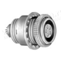 ESG.1B.306.CLL - Панельний багатоконтактний роз'єм гніздо, кріплення різьблення/гайка, серія B