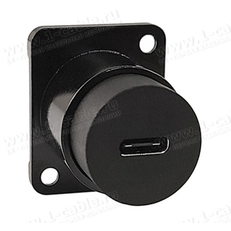 FCD-USBCC-B - Адаптер USB, тип C, панельний, гніздо - гніздо, версія 3.1, контактів-24