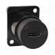 FCD-USBCC-B - Адаптер USB, тип C, панельний, гніздо - гніздо, версія 3.1, контактів-24