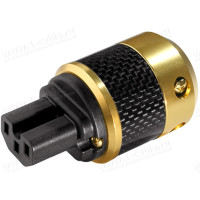 ACPR-302-G - C13 IEC 320, розетка кабельна, Reference Line, позолочені контакти