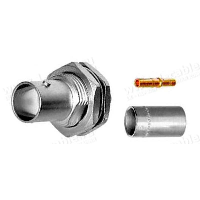 NBNB75IUU11 - Разъём BNC, монтажный, гнездо, 75 Ом, профессиональный | HDTV -26 дБ- 3 ГГц