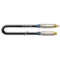 1T-AIC63-10 - Аудиокабель переходной, RCA гнездо > RCA штекер, диаметр- 6 мм, цвет- черный