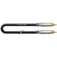 1T-A1-00.5SW - Кабель звук Basic, RCA штекер > RCA штекер, діаметр - 6 мм, колір - чорний