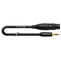1T-AIC71-01 - Аудіокабель перехідний, Jack 3,5 stereo штекер > XLR3 гніздо, діаметр - 6.0 мм
