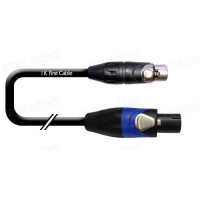 1T-AIC80-01 - Аудіокабель перехідний акустичний, Speakon2 > XLR3 гніздо, діаметр - 7 мм