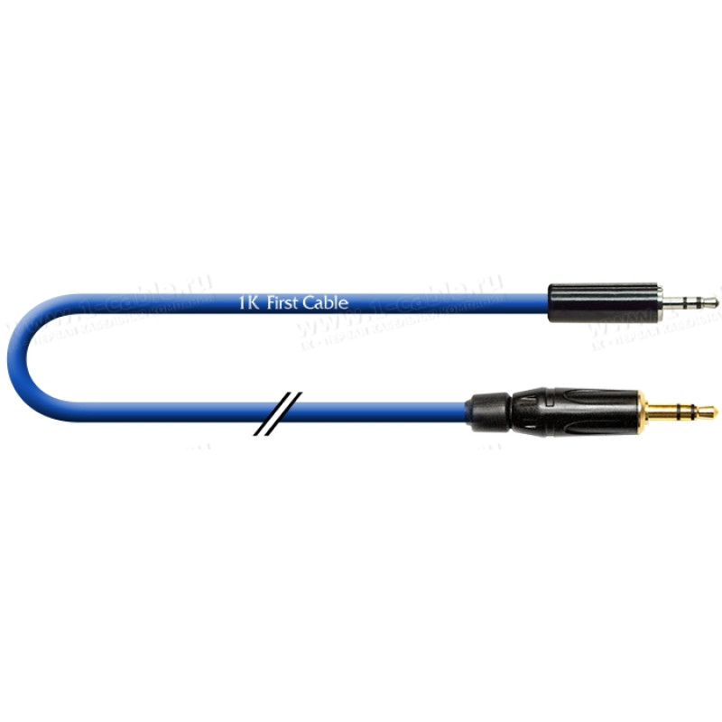 1T-AIC92-01 - Аудиокабель переходной, Jack 3.5 stereo штекер > Jack 2.5 stereo штекер