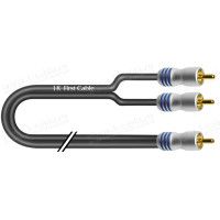 1T-AIC97-00.15 - Аудиокабель переходной, RCA штекер > 2х RCA штекер, диаметр- 3.4x6.4 мм