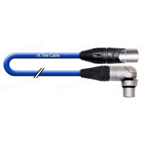 1T-AMB14-01 - Кабель микрофонный, Basic, XLR3 штекер угловой > XLR3 штекер, диаметр- 6 мм