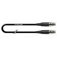 1T-AMB67-00.5 - Кабель мікрофонний, Basic, mini XLR3 гніздо > mini XLR3 гніздо, діаметр-4 мм