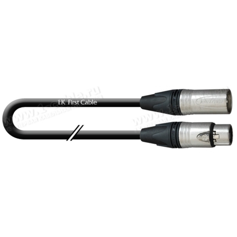 1T-AMBN11-000.5 - Кабель мікрофонний, Basic, XLR3 гніздо > XLR3 штекер (Neutrik), діаметр- 6 мм