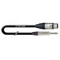 1T-AMBN24-01 - Кабель микрофонный, Basic, XLR3 гнездо > Jack 6,3 mono штекер, разъемы Neutrik
