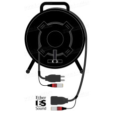 1T-E1P1/0X-100 - InterCON кабельная система на катушке, 1x Ethernet 5E RJ-45 штекер, SCHUKO