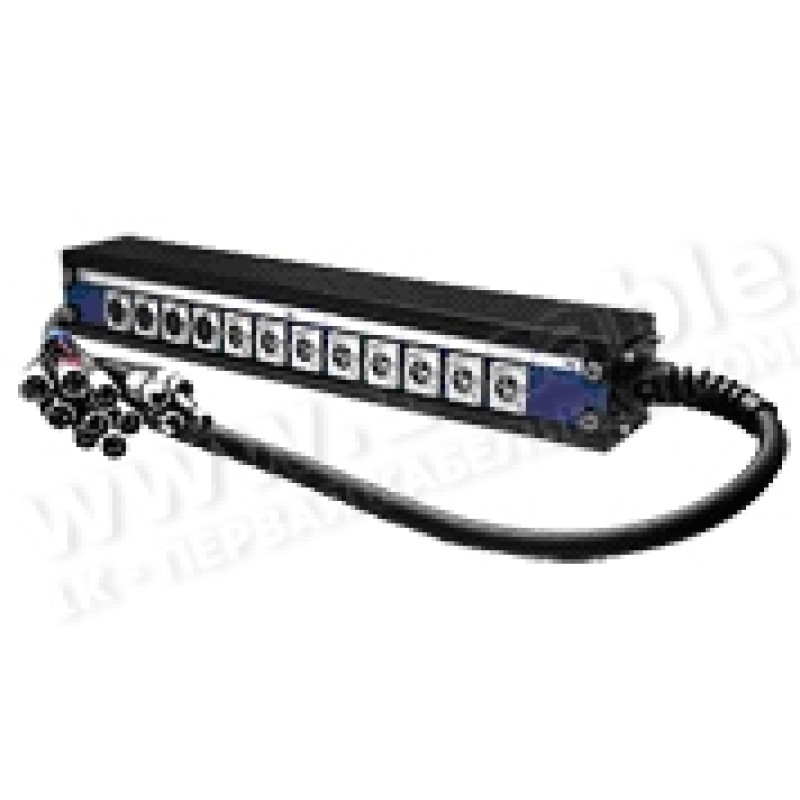 1T-PB1UPW8/4SB-50 - 12-кан.(8-IN/4-OUT) студійна мультикорна система Panel Box (8x XLR3 гнездо, 4x Combo Jack6.3m/XLR)