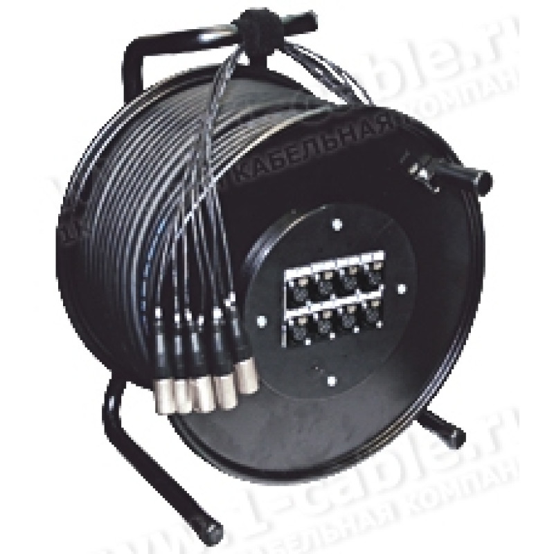 1T-PW8/0RX-150 - 8-кан.(8-IN) студійна АУДІО мультикорна система на котушці (8x XLR3 гніздо)