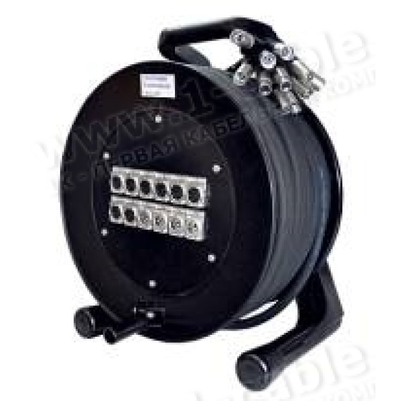 1T-PW8/4RX-100 - 12-кан.(8-IN/4-OUT) студійна АУДІО мультикорна система на котушці барабан