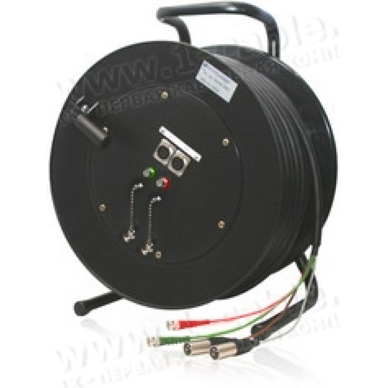 1T-V2/A2RX-150 - 4-кан. АУДІО-ВІДЕО кабельна система на котушці (2х BNC гніздо, 2x XLR3 гніздо)