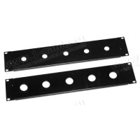 2U-CAMTR-02DS - 19" рекова панель з пробивкою під Triax роз'єми DS серії 1051, Basic