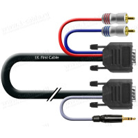 1T-AV45-02T Кабель комбінований (VGA + звук) для під'єднання аудіо-відео пристроїв до ПК