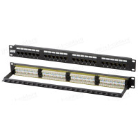 PP-1U-16-C6-110D - Патч-панель для установки в рэк 19", неэкранированные RJ45, категория 6