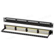 PP-1U-16-C6-110D - Патч-панель для установки в рэк 19", неэкранированные RJ45, категория 6