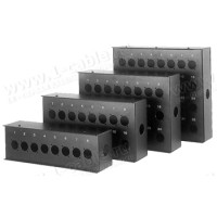 SB-S-001 - Комутаційна мікрофонна коробка, сталь, для встановлення 8 роз'ємів XLR (D-посадка)