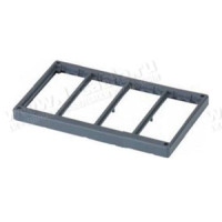 SM402-14 - 4-х модульна рамка під розетки для системи комутаційного підлогового люка