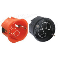 WE-68B - Коробка установочная круглая 68 мм, IP20, под бетон, цвет - черный, PlastElectro