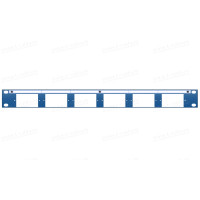 MTP-1U-6MS - Модульна кінцева панель 1U, 19" під 6 змінних блоків серії MTP, 1U