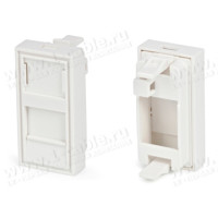 SIP-M45-22.5 - Вставка серії Mosaic для 1 модуля Keystone, 45x22.5 мм, захисна шторка