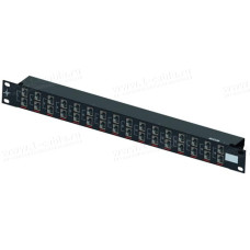 J02022A0059 - Крос-панель для встановлення в рек 19", 16х2 гнізд RJ45, категорія 6А (500 МГц)