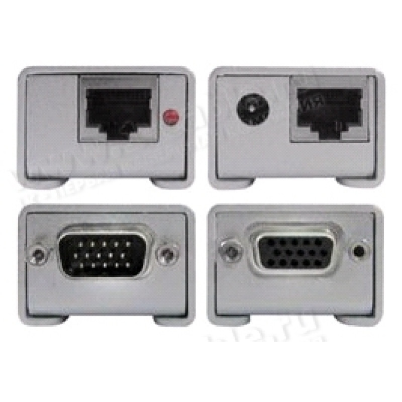 EXT-VGA-141LR - Подовжувач ліній VGA по кручений парі (5 Cat) на 110 м, 1 лінія VGA