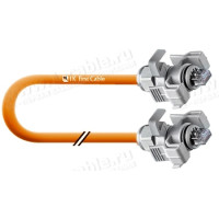 1T-ETHC7SF-IM/IM-001 Кабель коммутационный, индустриальный, Industry-Patch, категория 6 S/FTP, RJ45(IP67) штекер