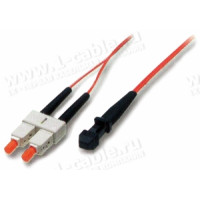 1T-FO1-2x50/125-MTRJ>SC-02 Кабель комутаційний, оптичний, MTRJ штекер > SC штекер, одномодове волокно, дуплекс