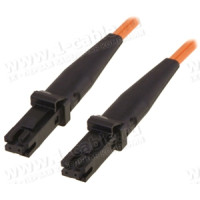 1T-FO1-2x62.5/125-MTRJ(F)>MTRJ(F)-02 Кабель комутаційний, оптичний, MTRJ гніздо > MTRJ гніздо, багатомодове волокно, дуплекс