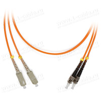 1T-FO2-2x9/125-ST>SC-005 Кабель комутаційний, оптичний, ST штекер > SC штекер, одномодове волокно, дуплекс