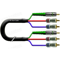 1T-IAV1-01 Кабель комбінований Install: відео (CST) + стерео звук, 3x RCA штекер > 3x RCA штекер