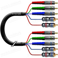 Кабель комбинированный, Install, видео RGB + стерео звук: 5x RCA штекер > 5x RCA штекер