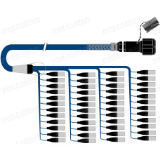 1T-PS48/0TX-05 48-кан.(48-IN/0-OUT) туровый аудиомультикорный кабель, Tourline 150-пин гнездо