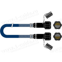 1T-PS48TGTG-05 48-кан. туровий аудіомультикорний кабель, Tourline 176-пін штекер-гніздо > Tourline 176-пін