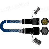 1T-PS48TT-05 48-кан. туровий балансний аудіомультикорний кабель, Tourline 150-пін штекер > Tourline 150-пін