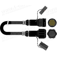 1T-PW12TT-002 12-кан. студийный балансный аудиомультикорный кабель Tourline 37-пин штекер