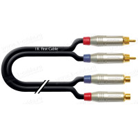 1T-A8-01 - Кабель звук стерео, параллельный, удлинитель, Basic, 2х RCA штекер > 2х RCA гнездо