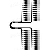 1T-PW20/0XX-05 20-кан.(20-IN) студійний балансний аудіомультикорний кабель, коса (20x XLR3 гніздо)