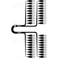1T-PW20/0XX-05 20-кан.(20-IN) студийный балансный аудиомультикорный кабель, коса (20x XLR3 гнездо)