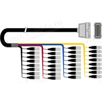 1T-PW24/8HX/M-05 32-кан.(24-IN/8-OUT) студійний аудіомультикорний кабель, Harting 108-пін штекер