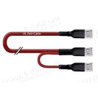 1T-USB06-A-2A-02 Кабель USB 2.0 для передавання даних у захисному обплетенні, штекер (тип A) > штекер (тип A)