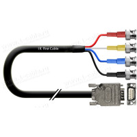 1T-V46-01 Кабель відео компонентний RGBH, 75 Ом, D-Sub 9-пін штекер (екран) > 4х BNC штекер