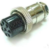 80M-402(8P) gold - Роз'єм компактний XLR гніздо кабельний, різьбове з'єднання