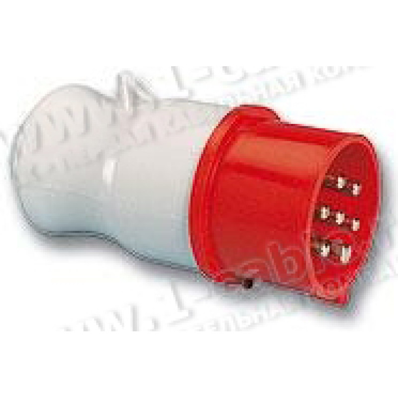 00176 - Кабельна вилка СЕЕ-типу, 7 полюсів, ном. напр. 400В, ном.струм 16А, IP44